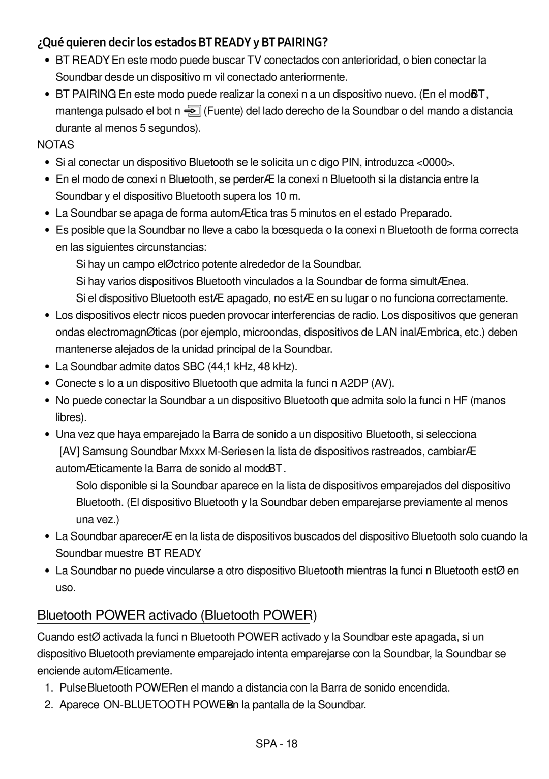 Samsung HW-M450/ZF manual Bluetooth Power activado Bluetooth Power, ¿Qué quieren decir los estados BT Ready y BT PAIRING? 