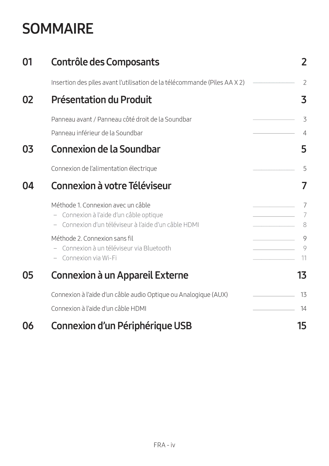 Samsung HW-MS550/XN, HW-MS550/EN manual Sommaire 