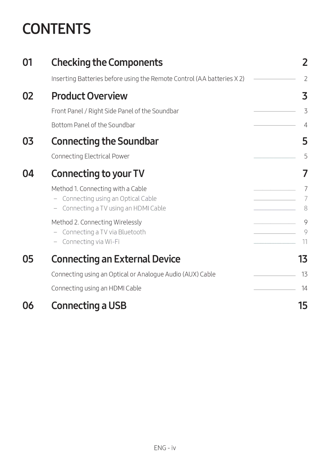 Samsung HW-MS550/EN, HW-MS550/XN manual Contents 