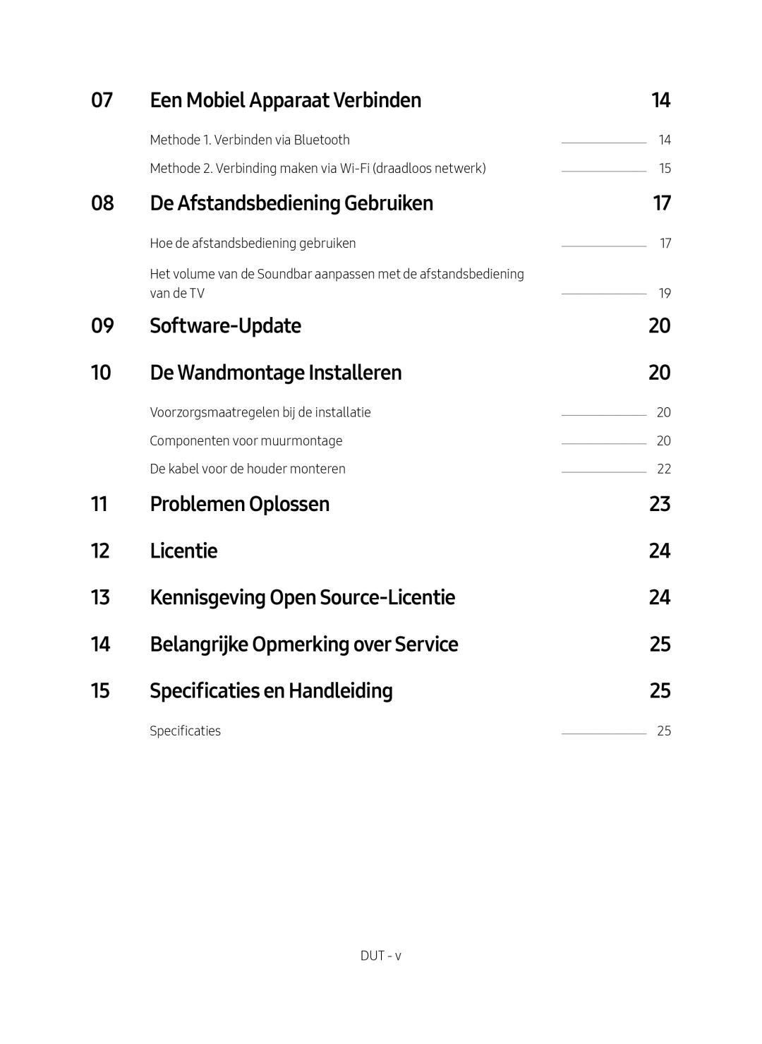 Samsung HW-MS550/XN, HW-MS550/EN manual Een Mobiel Apparaat Verbinden, De Afstandsbediening Gebruiken, Specificaties 