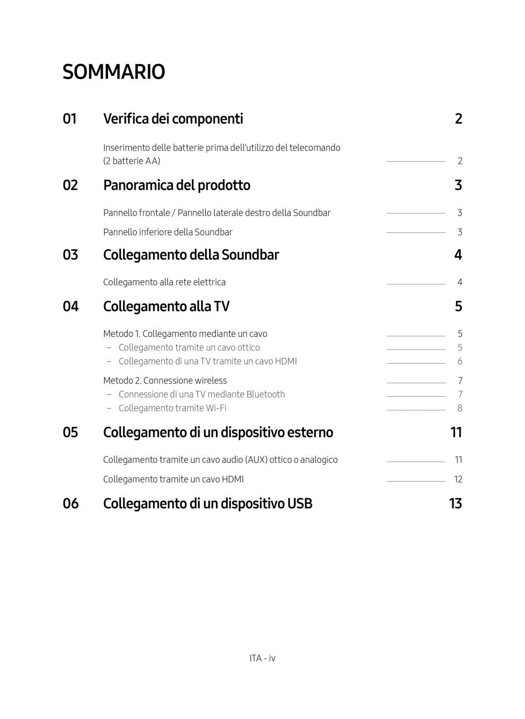 Samsung HW-MS550/EN, HW-MS550/ZG manual Sommario 