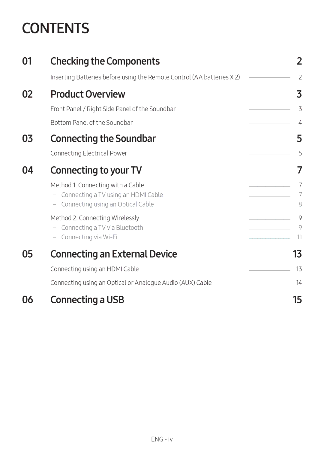 Samsung HW-MS550/SQ manual Contents 