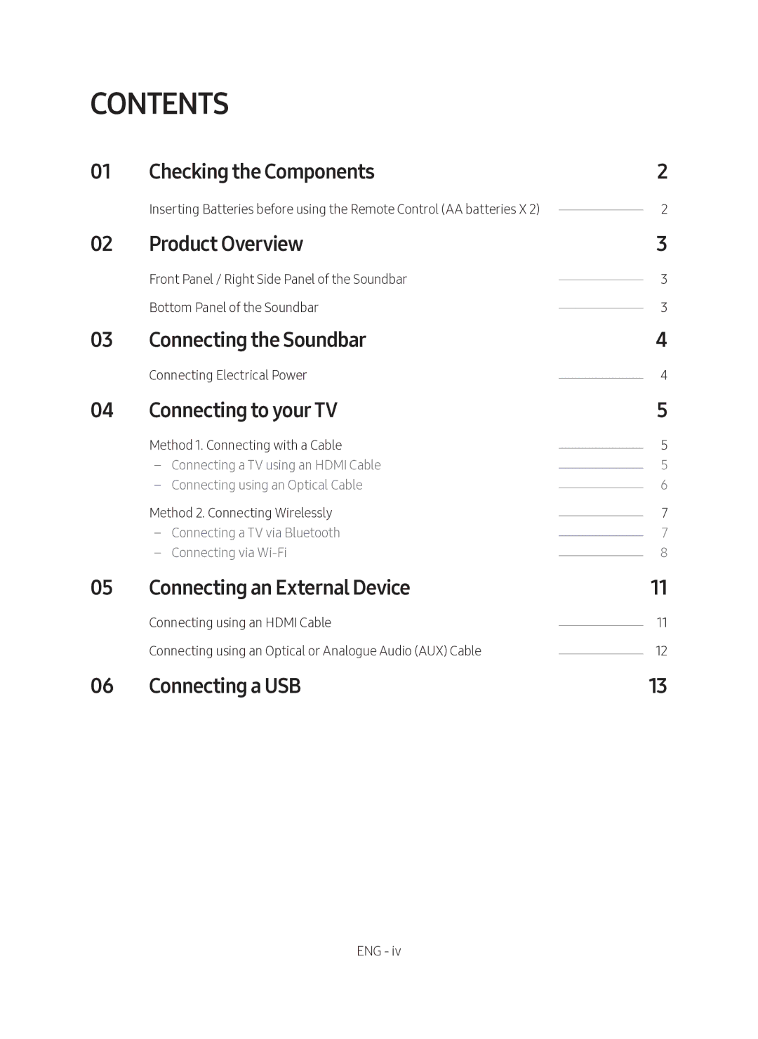 Samsung HW-MS550/SQ manual Contents 