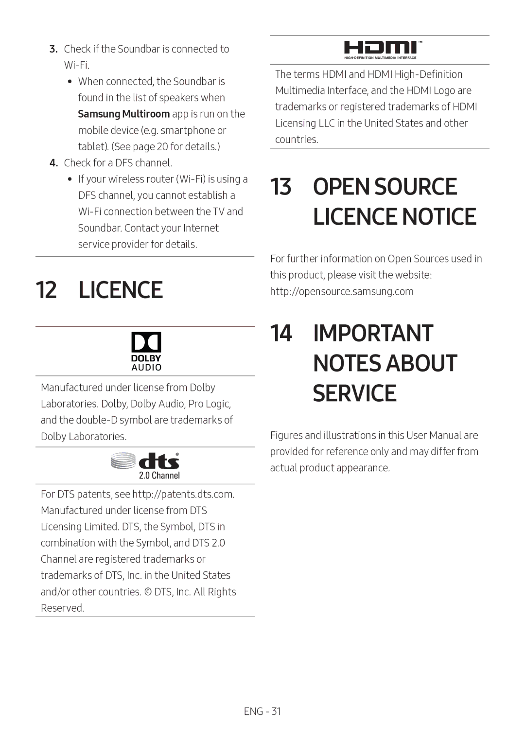 Samsung HW-MS550/XV manual Open Source Licence Notice 