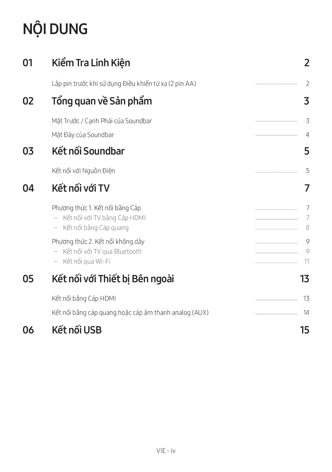 Samsung HW-MS550/XV manual NỘI Dung 