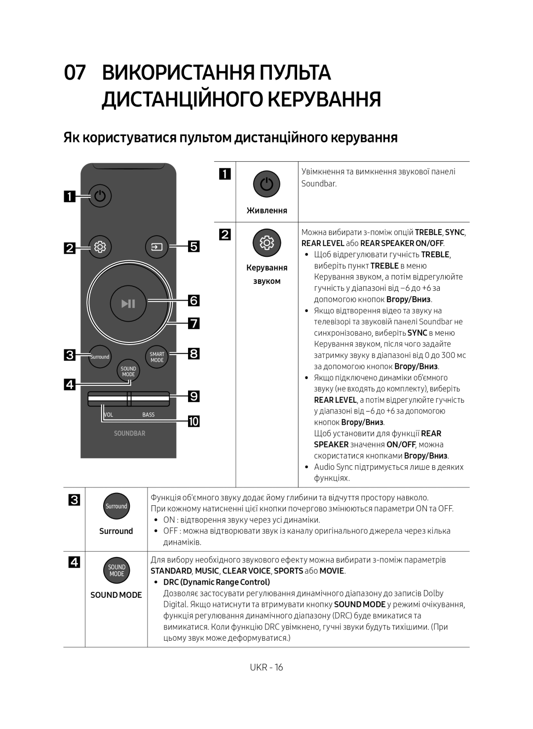 Samsung HW-MS6501/RU manual Використання пульта, Дистанційного керування, Як користуватися пультом дистанційного керування 