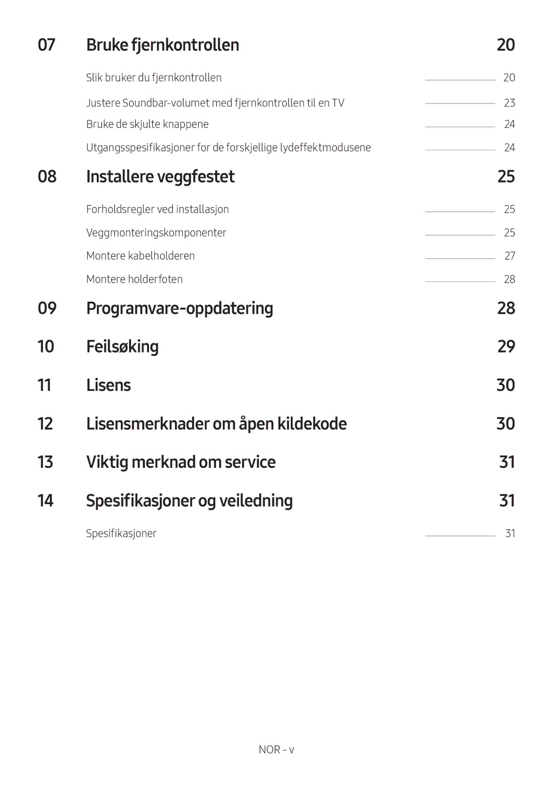 Samsung HW-MS6500/ZG, HW-MS6501/EN, HW-MS6500/EN, HW-MS6501/ZG Bruke fjernkontrollen, Installere veggfestet, Spesifikasjoner 