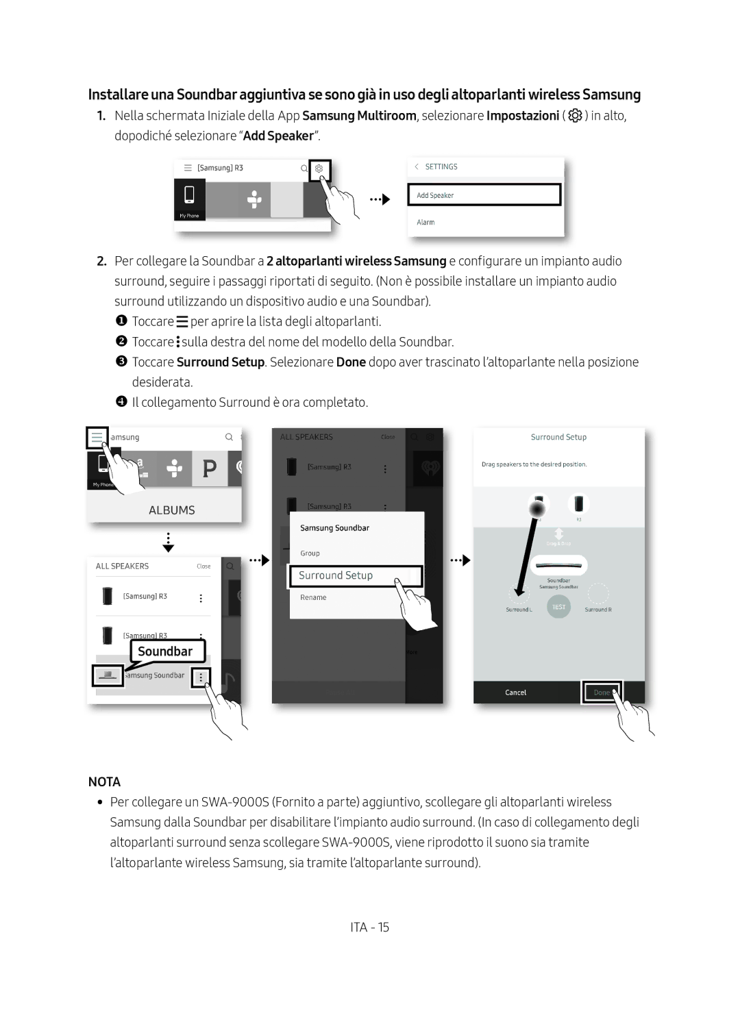 Samsung HW-MS6500/ZG, HW-MS6501/EN, HW-MS6500/EN, HW-MS6501/ZG manual Nota 