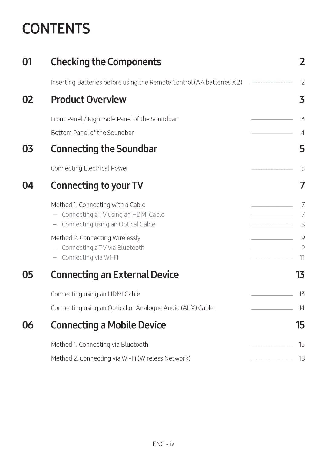 Samsung HW-MS6501/SQ manual Contents 