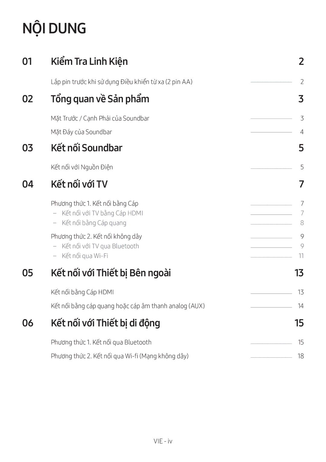 Samsung HW-MS6501/XV manual NỘI Dung 