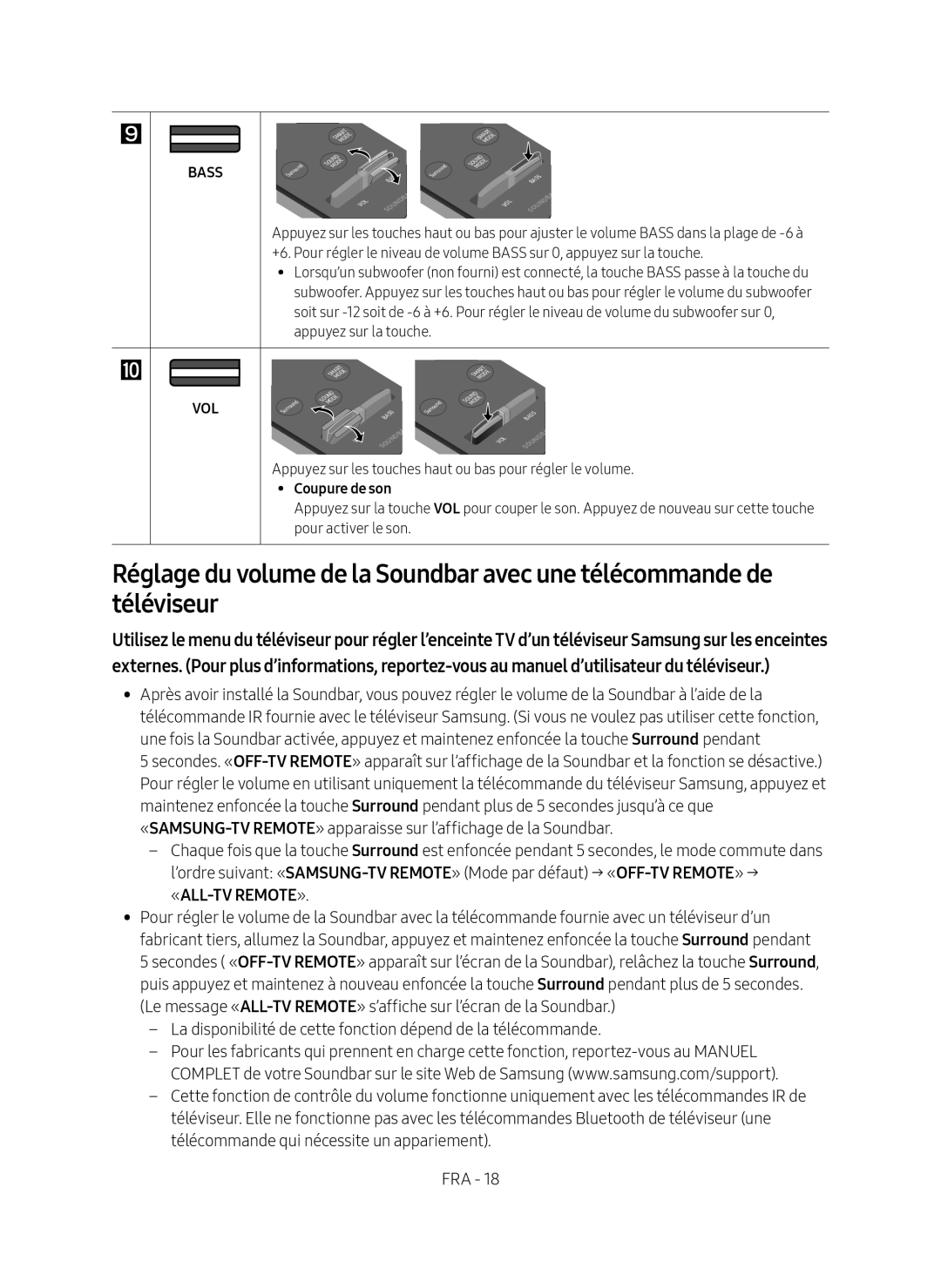 Samsung HW-MS650/EN, HW-MS651/EN manual Coupure de son 