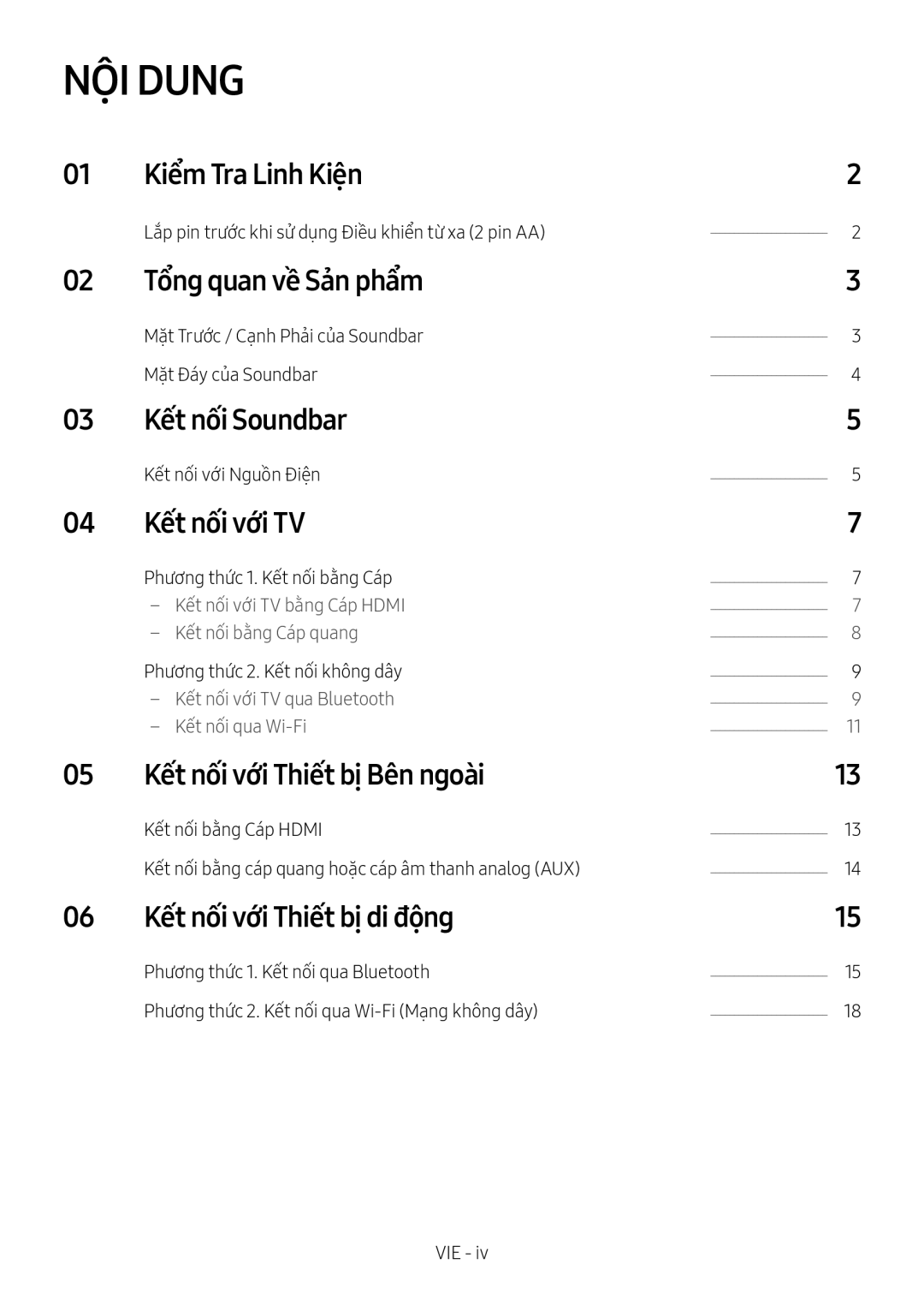 Samsung HW-MS650/XV, HW-MS651/XV manual NỘI Dung 