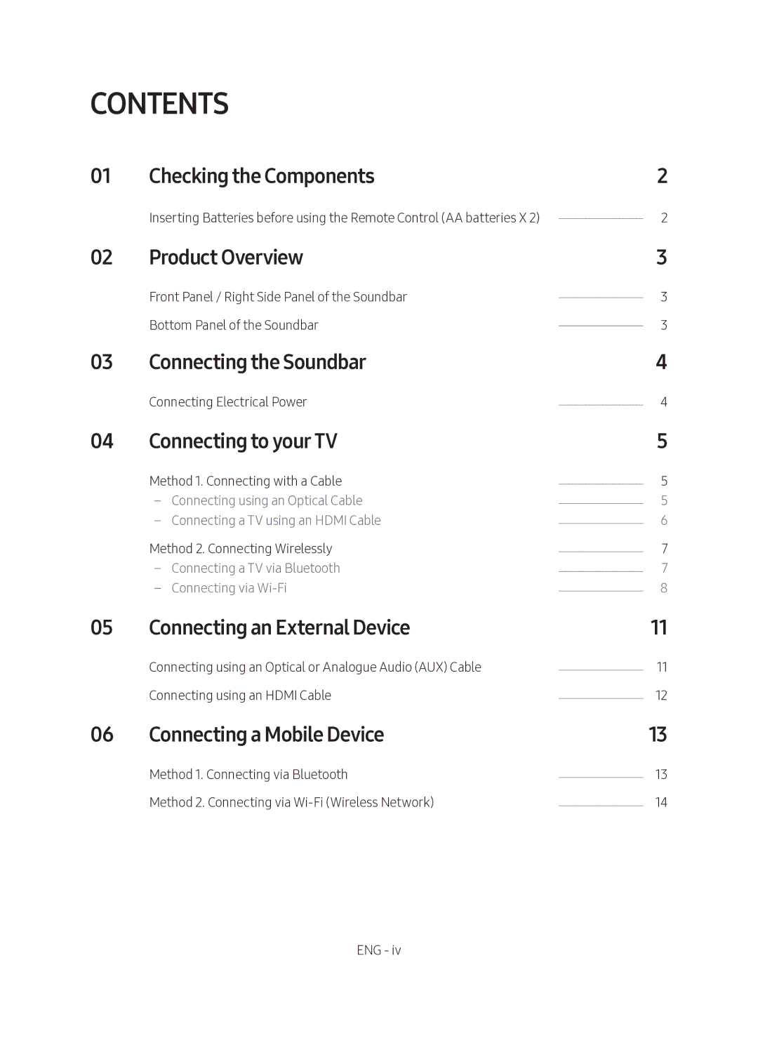 Samsung HW-MS6510/XE, HW-MS6511/XE manual Contents 