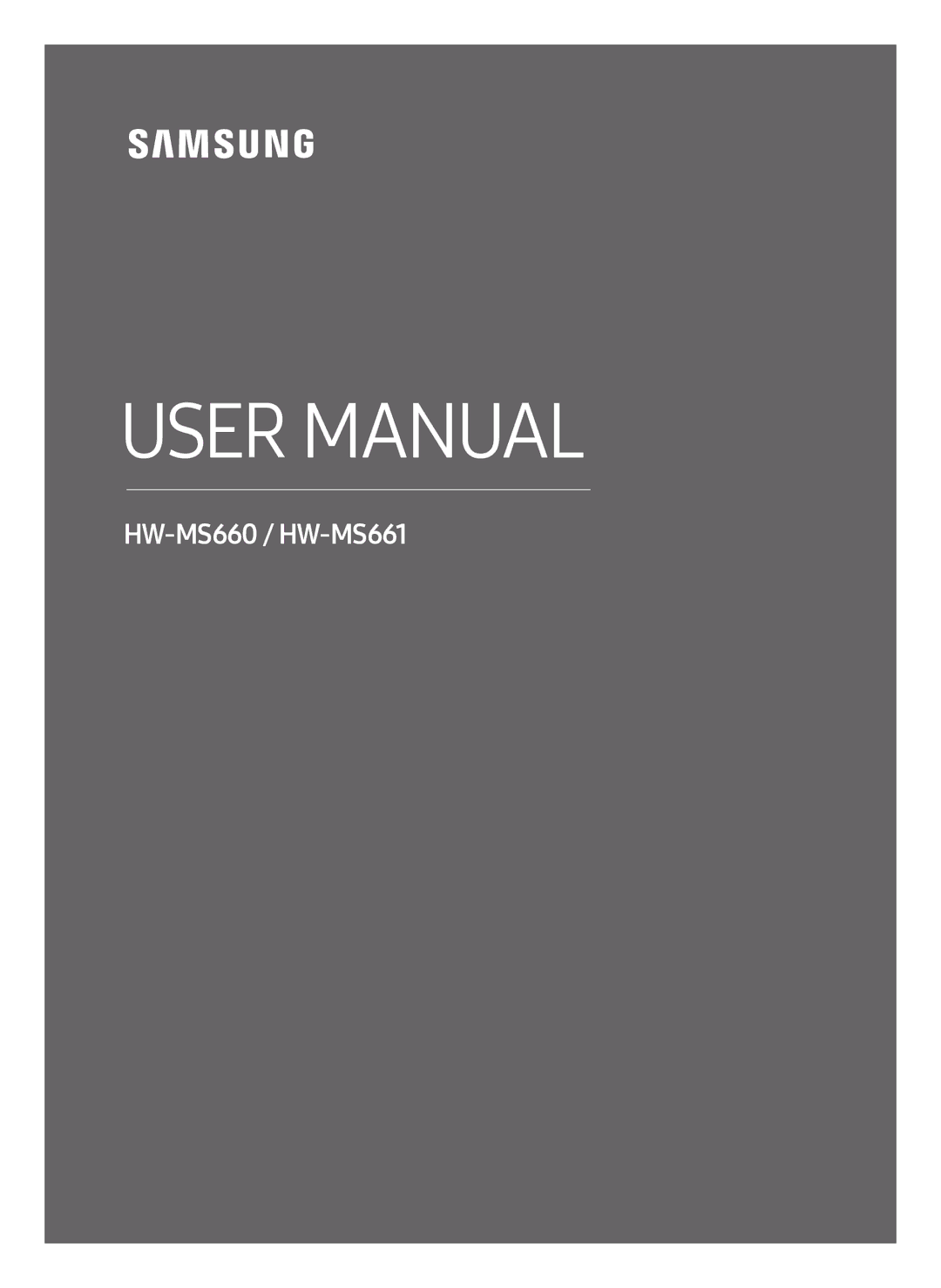 Samsung HW-MS661/XE, HW-MS660/XE manual HW-MS660 / HW-MS661 