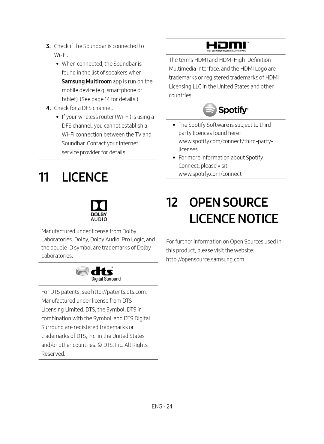 Samsung HW-MS660/XE, HW-MS661/XE manual Open Source Licence Notice 