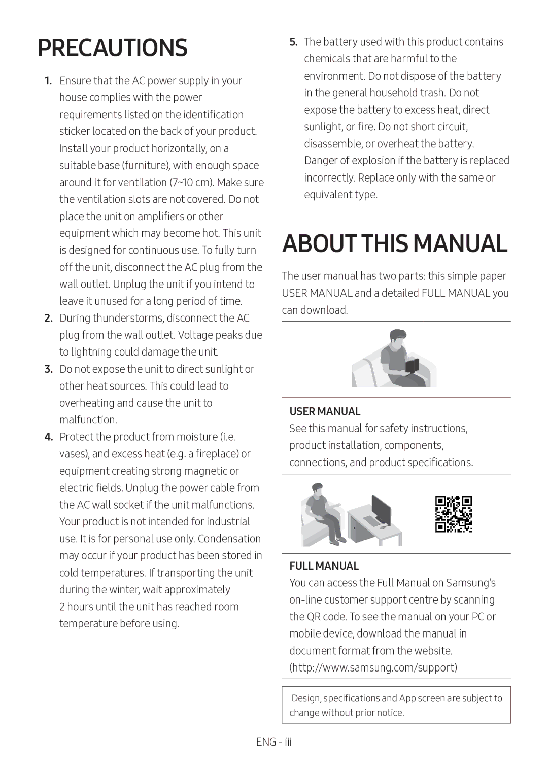 Samsung HW-MS750/XV manual Precautions, About this Manual 