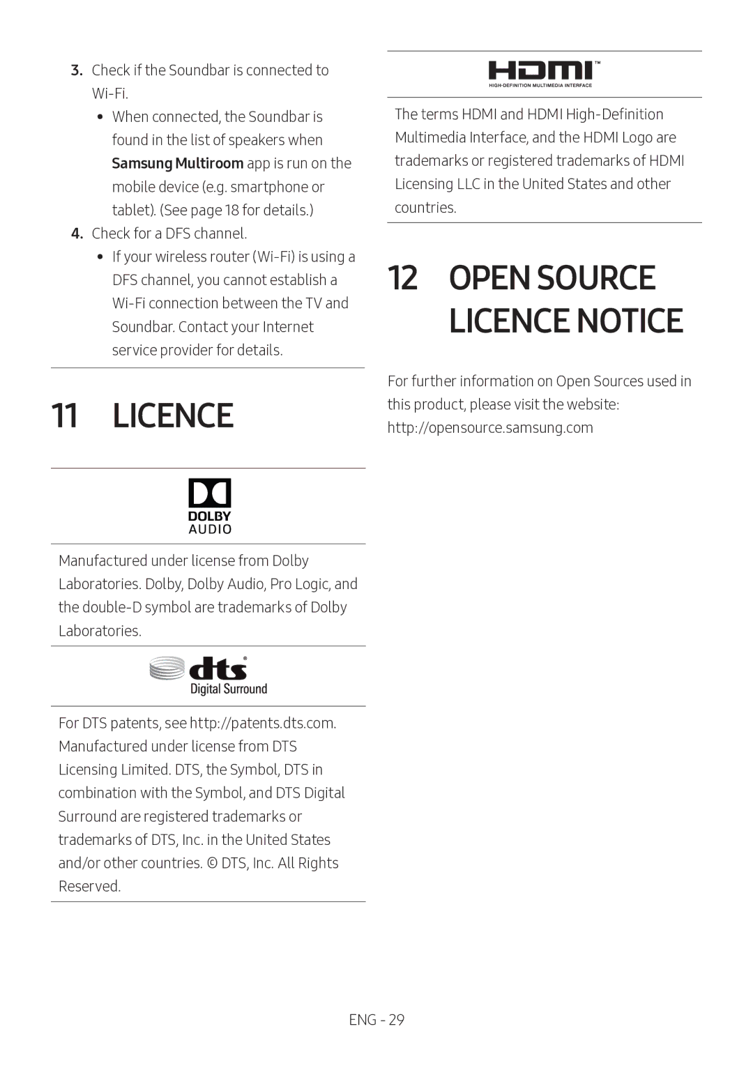 Samsung HW-MS750/XV manual Open Source Licence Notice 