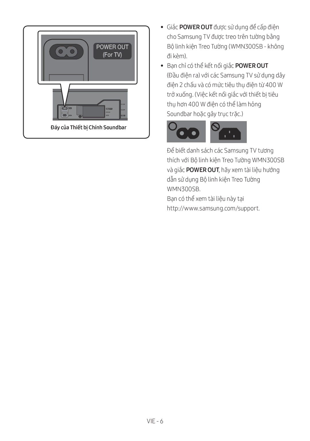 Samsung HW-MS750/XV manual Đáy của Thiết bị Chính Soundbar 