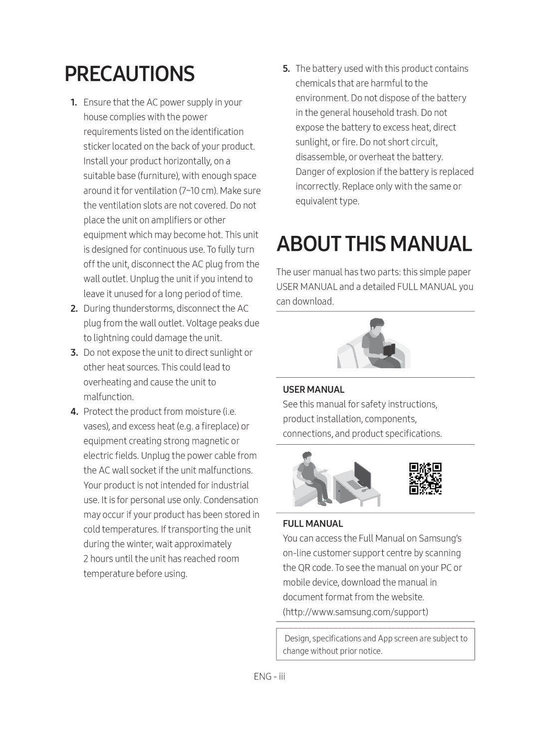 Samsung HW-MS750/XV manual Precautions, About this Manual 