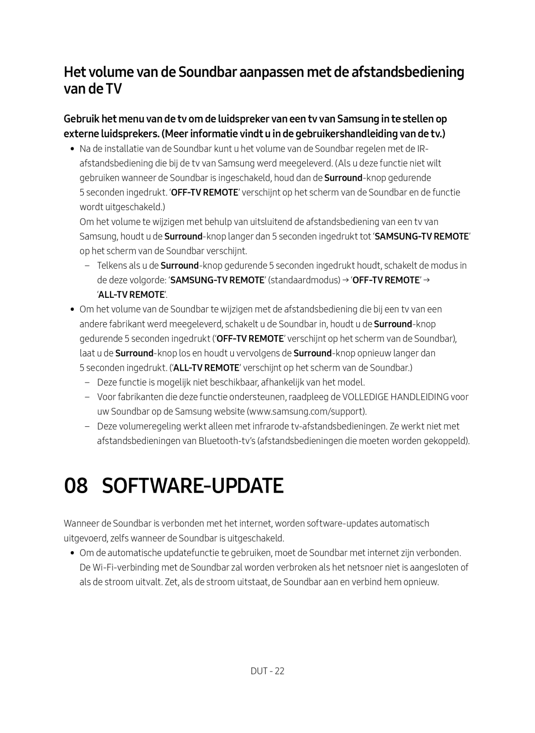 Samsung HW-MS751/EN, HW-MS750/EN, HW-MS751/XN, HW-MS750/XN manual Software-Update 