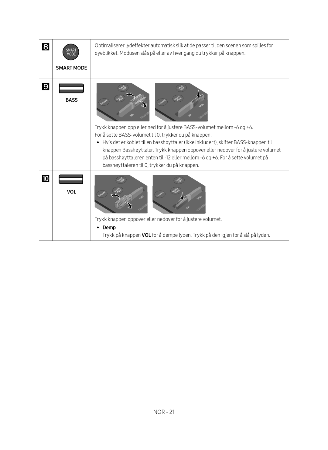 Samsung HW-MS760/XE, HW-MS761/XE manual Demp 