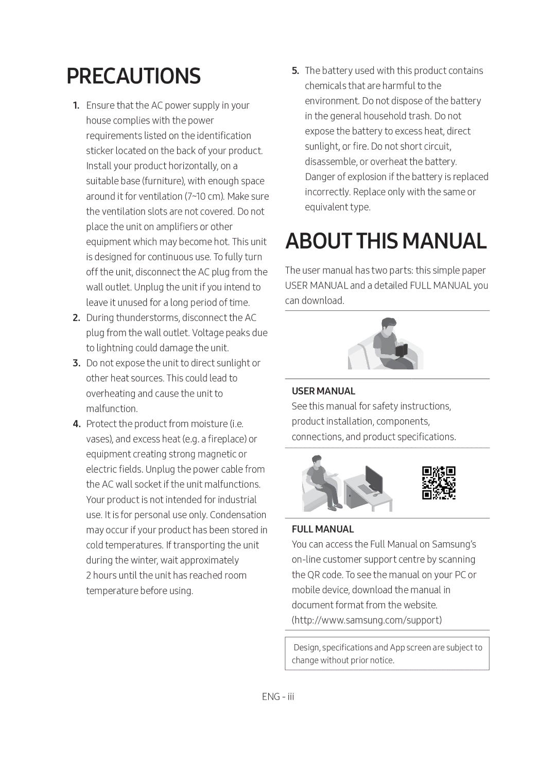 Samsung HW-MS761/XE, HW-MS760/XE manual Precautions, About this Manual 