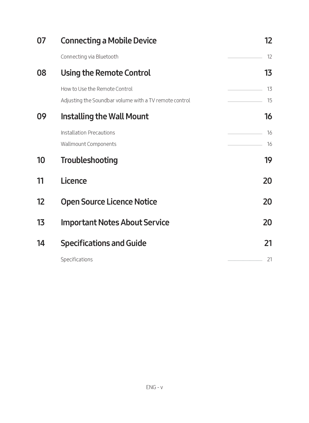 Samsung HW-N400/ZF manual Connecting a Mobile Device, Using the Remote Control, Installing the Wall Mount 