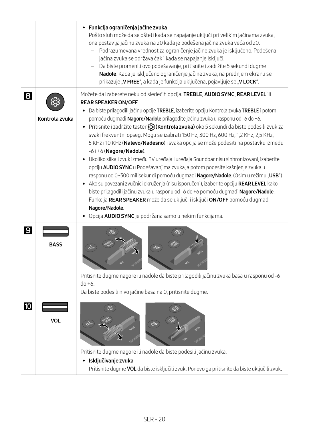 Samsung HW-N400/ZF, HW-N400/ZG, HW-N400/EN, HW-N410/XE, HW-N400/XN manual Kontrola zvuka, Funkcija ograničenja jačine zvuka 