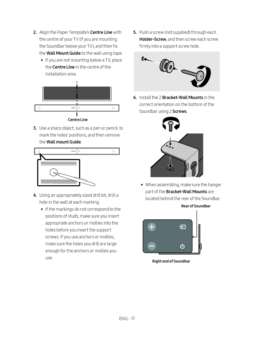 Samsung HW-N400/ZG manual Centre Line 