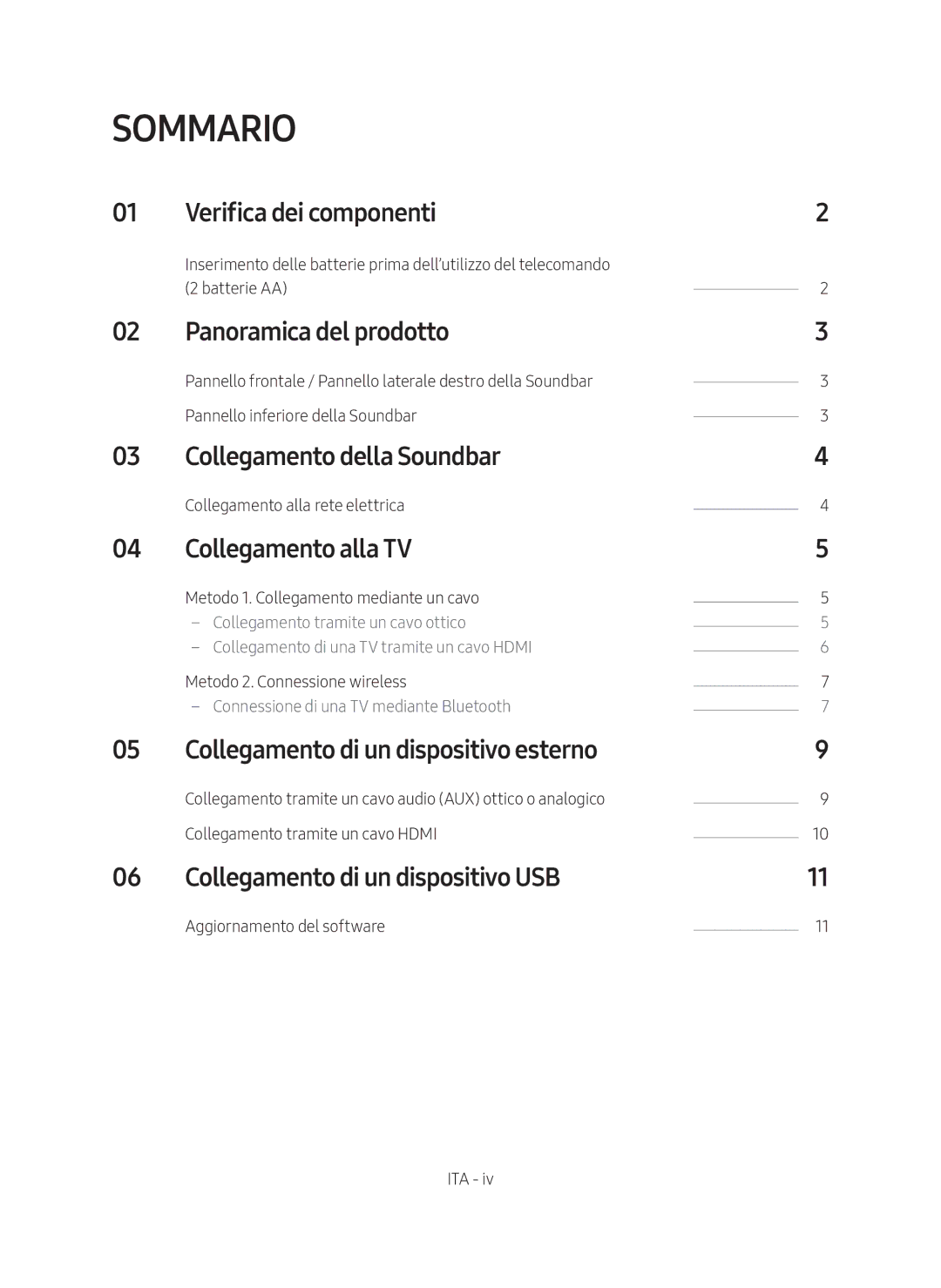 Samsung HW-N400/ZG manual Sommario 