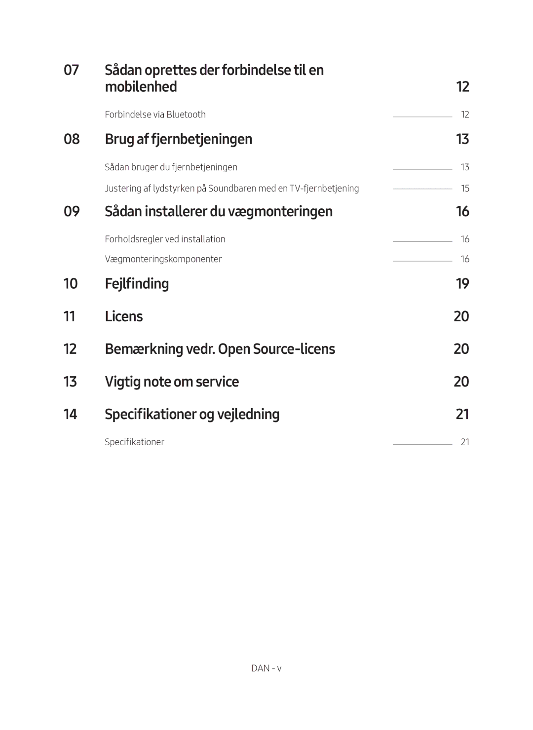 Samsung HW-N410/XE manual Sådan oprettes der forbindelse til en Mobilenhed, Brug af fjernbetjeningen 