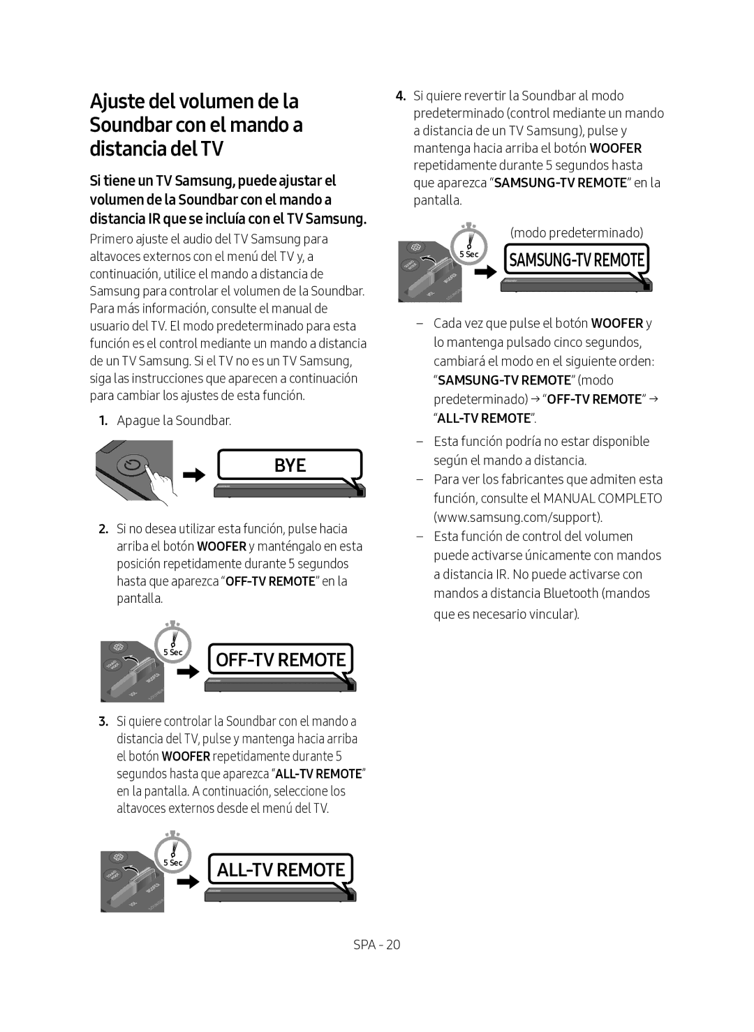 Samsung HW-N450/ZF manual Modo predeterminado 