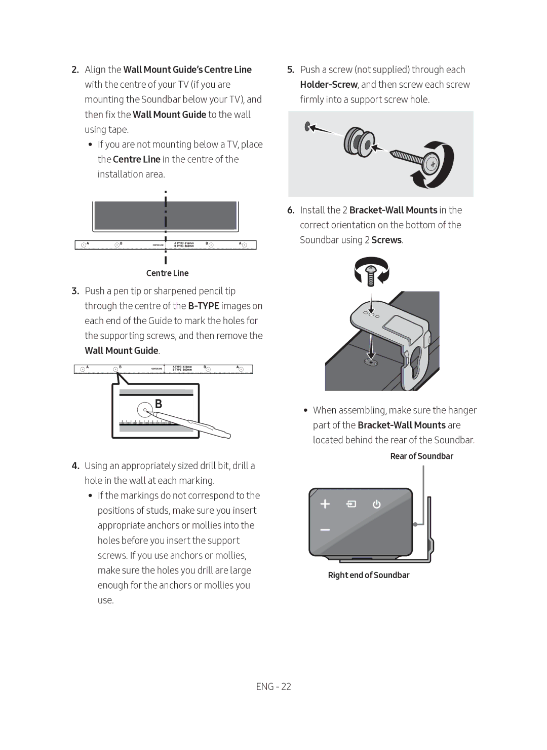 Samsung HW-N450/ZF manual Centre Line 