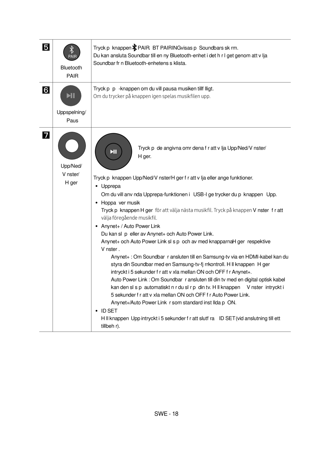 Samsung HW-N460/XE manual Höger 