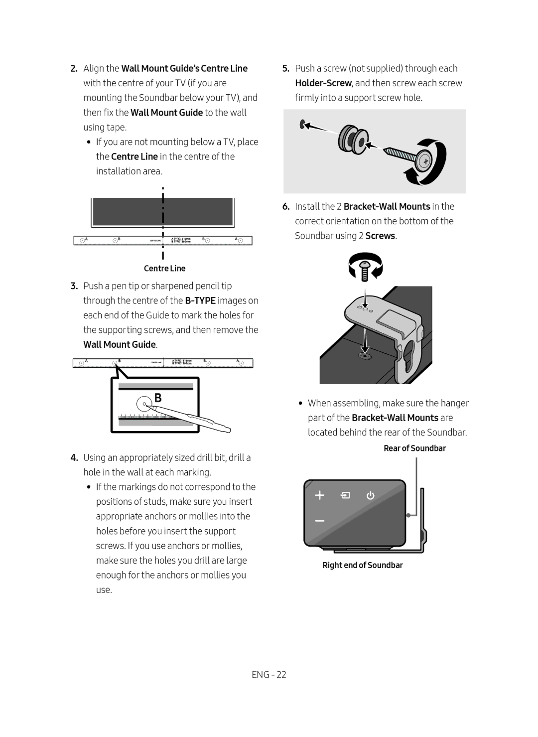 Samsung HW-N460/XE manual Centre Line 