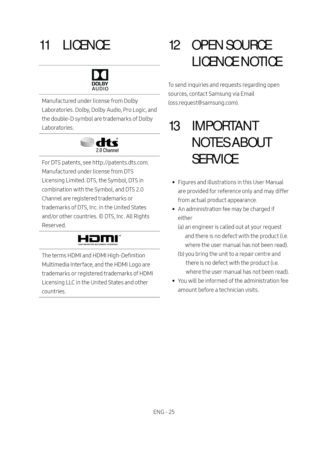 Samsung HW-N460/XE manual Open Source Licence Notice 