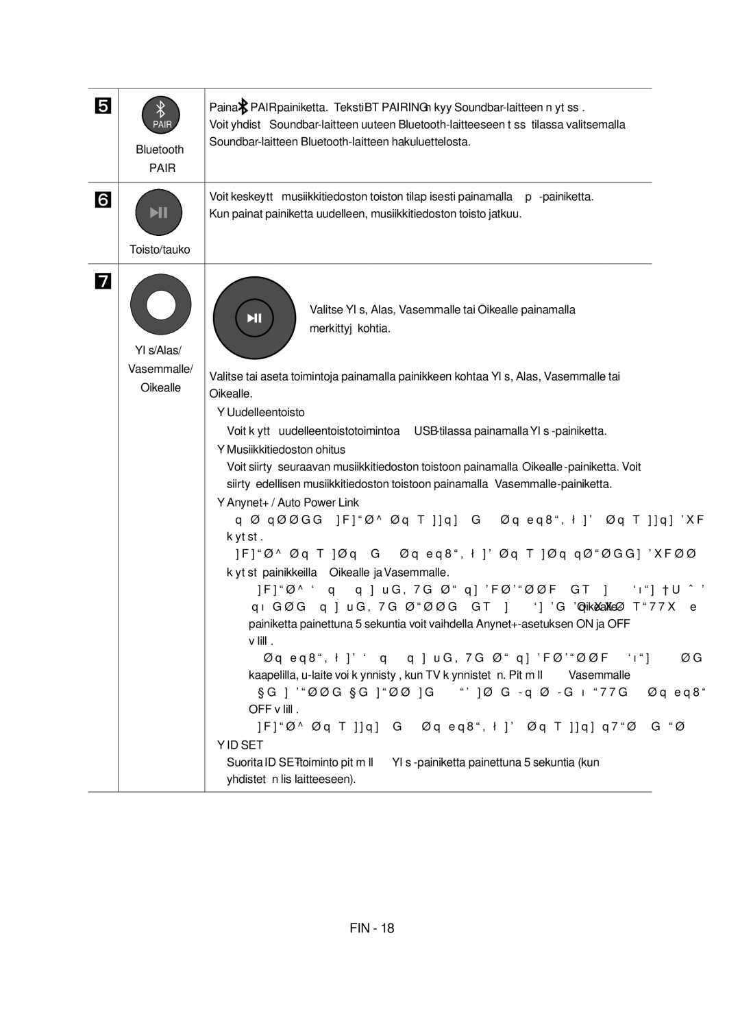 Samsung HW-N460/XE manual Uudelleentoisto 