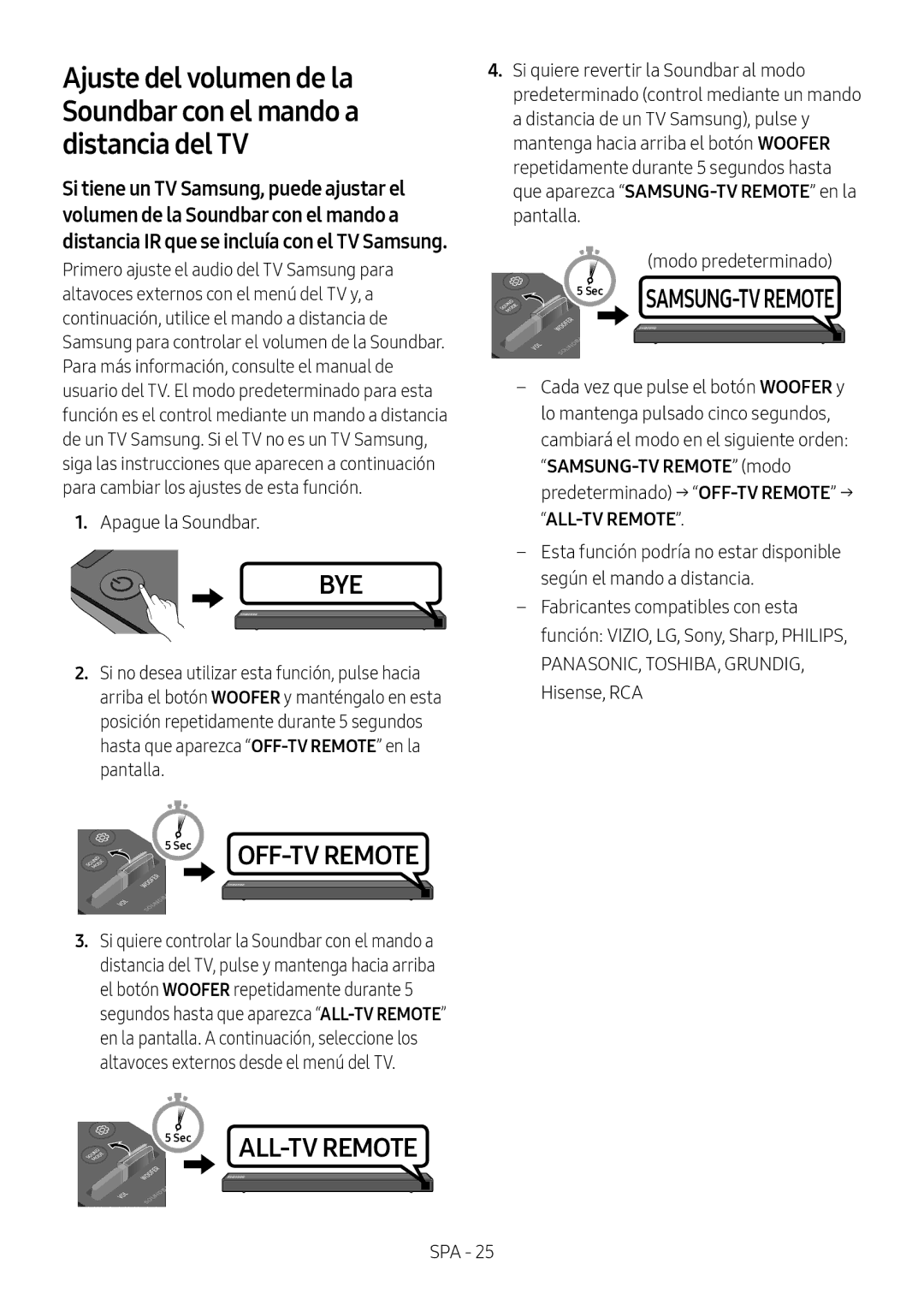 Samsung HW-N550/ZF manual Modo predeterminado 