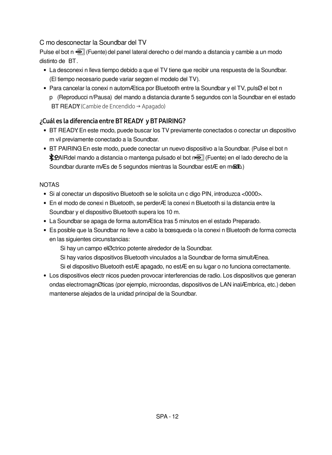 Samsung HW-N550/ZF manual Cómo desconectar la Soundbar del TV, ¿Cuál es la diferencia entre BT Ready y BT PAIRING? 