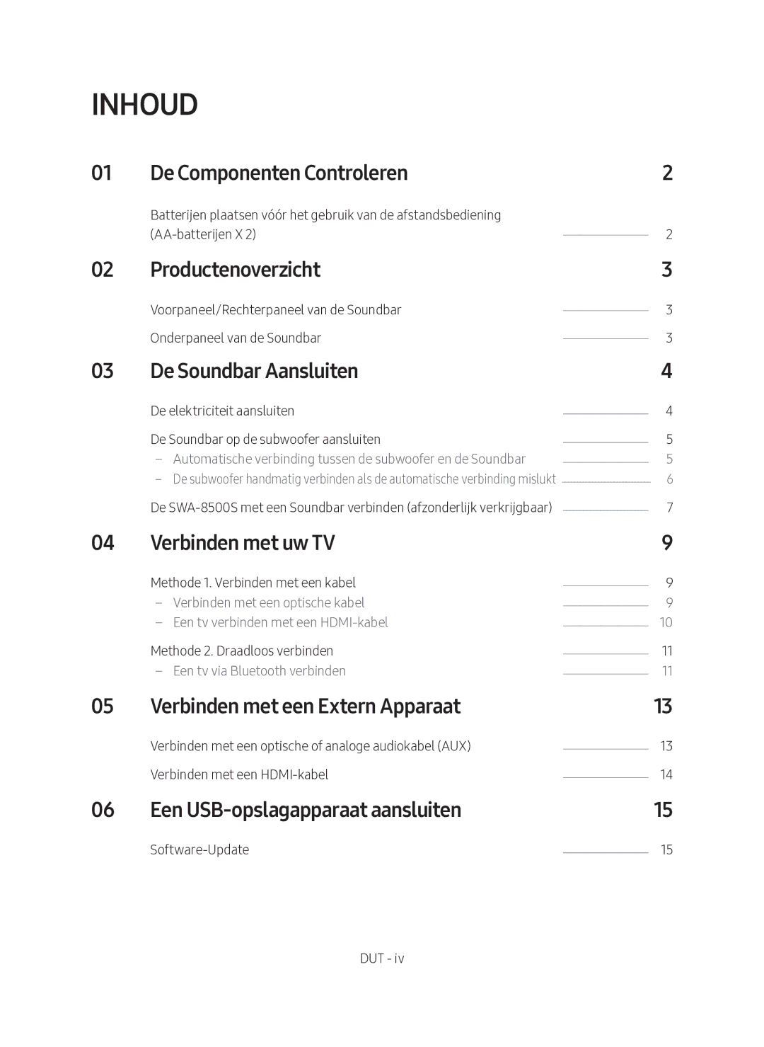 Samsung HW-N650/EN, HW-N650/XN manual Inhoud 