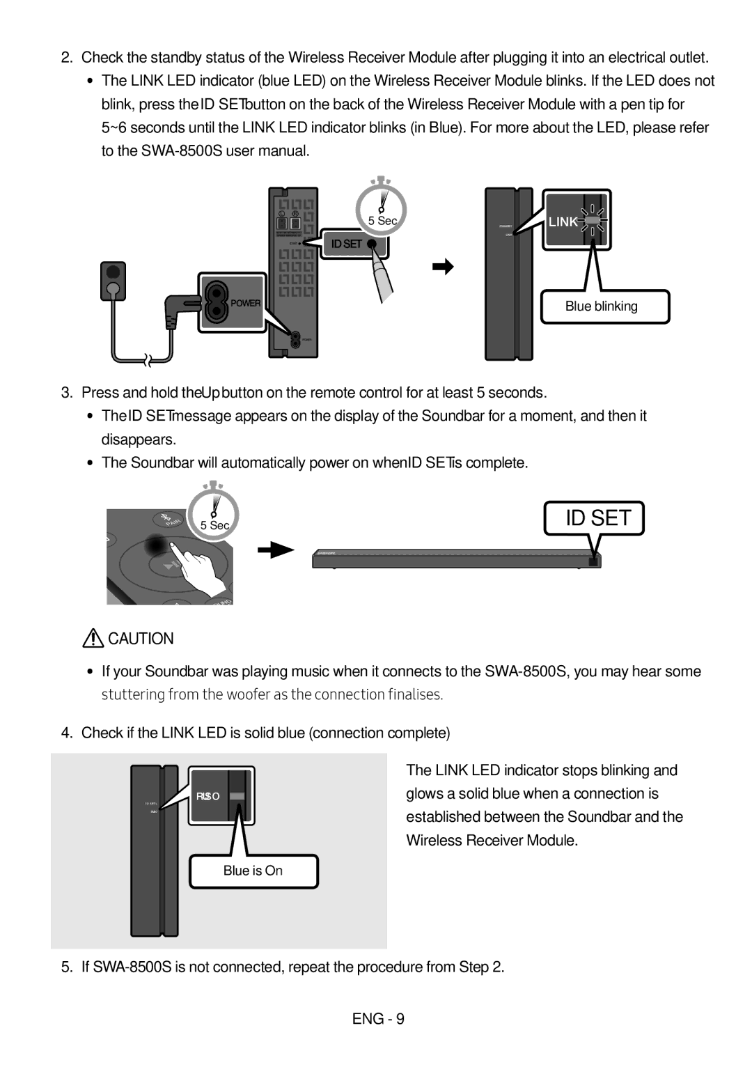 Samsung HW-N650/XV manual Blue blinking 