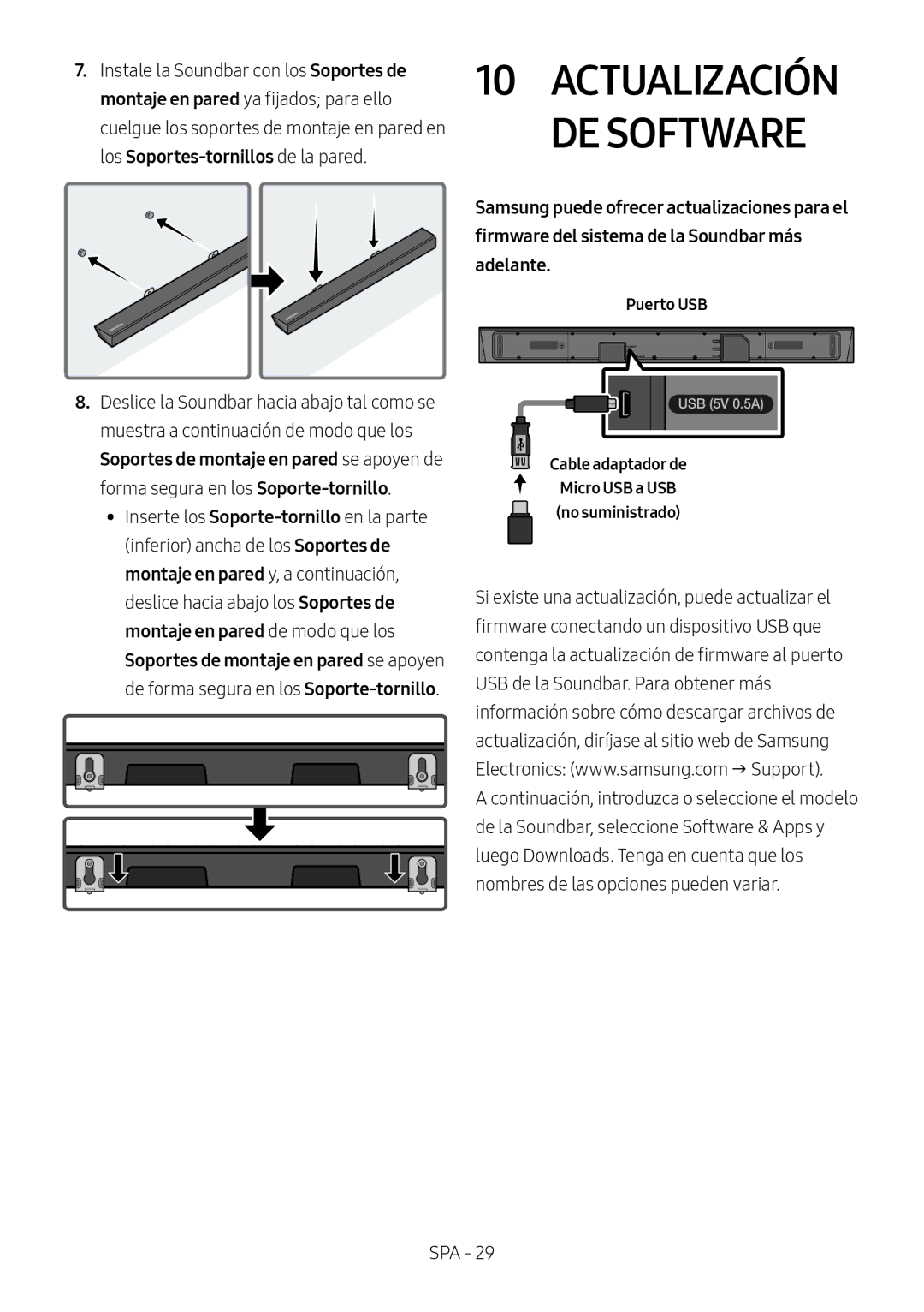 Samsung HW-N650/ZF, HW-N650/ZG, HW-N650/EN, HW-N650/XN, HW-N660/XE manual Actualización DE Software 