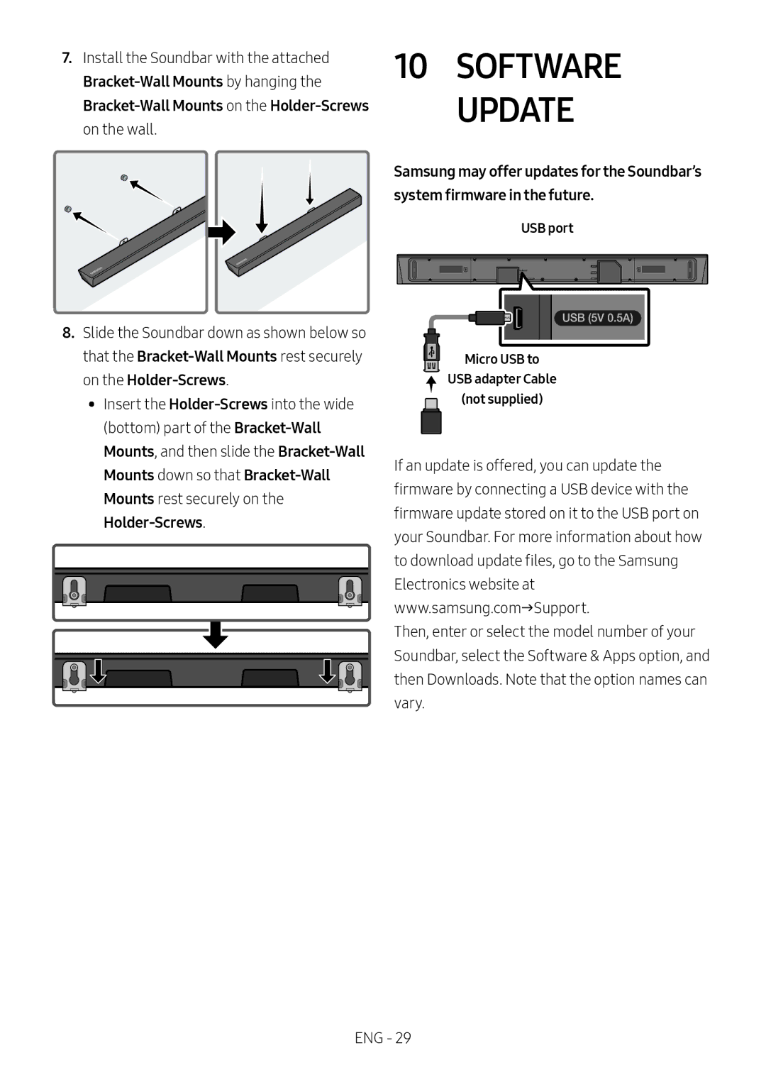 Samsung HW-N650/XN, HW-N650/ZG, HW-N650/ZF, HW-N650/EN, HW-N660/XE manual Software Update 