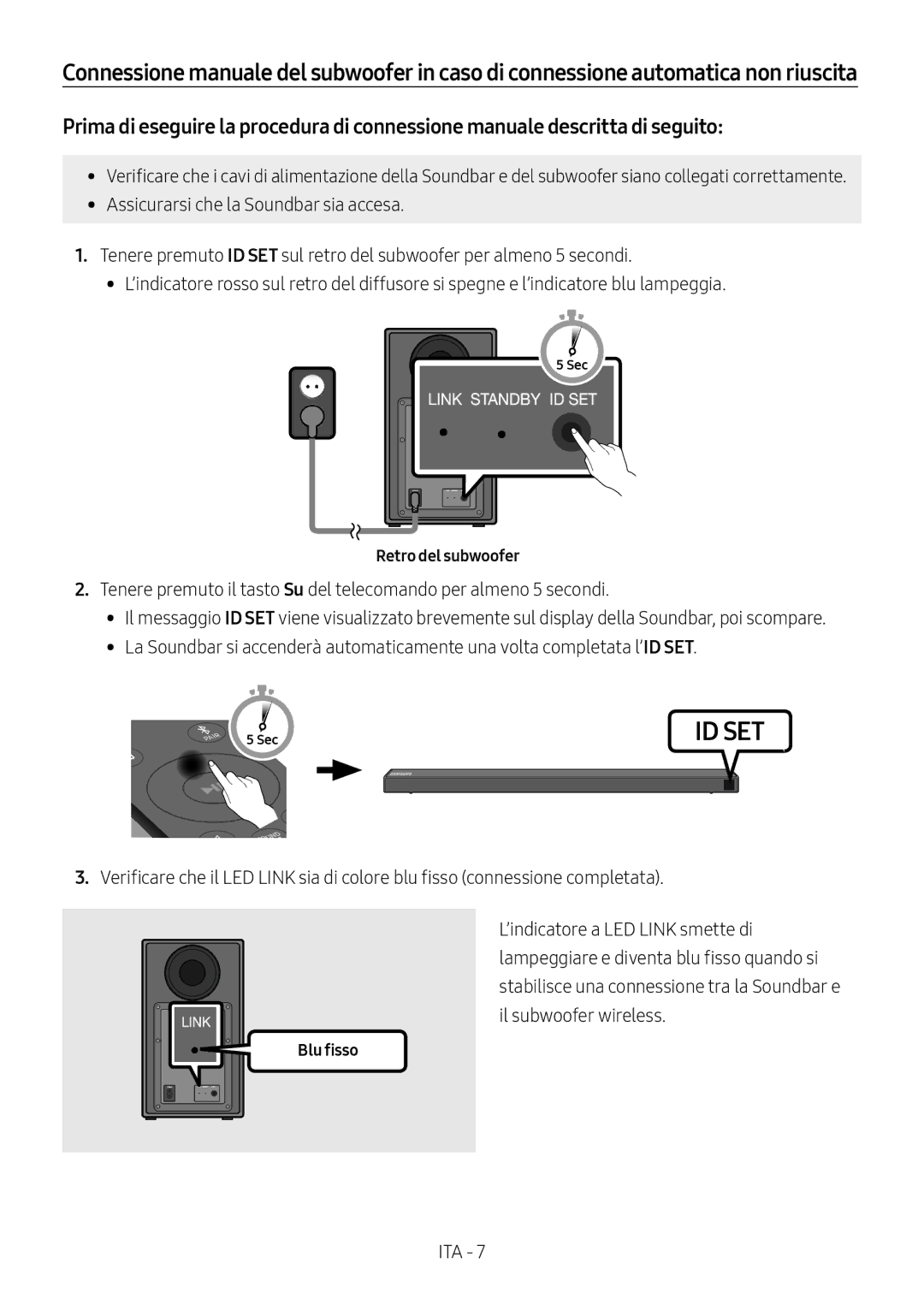 Samsung HW-N650/ZG, HW-N650/ZF, HW-N650/EN, HW-N650/XN, HW-N660/XE manual Blu fisso 