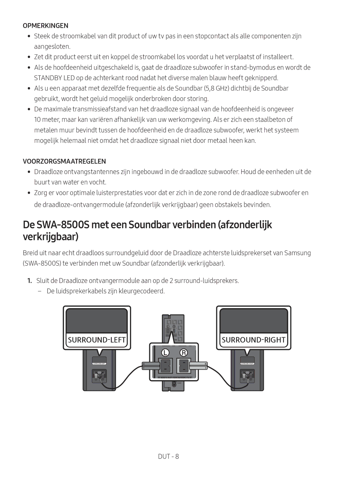 Samsung HW-N650/ZF, HW-N650/ZG, HW-N650/EN, HW-N650/XN, HW-N660/XE manual Opmerkingen, Voorzorgsmaatregelen 