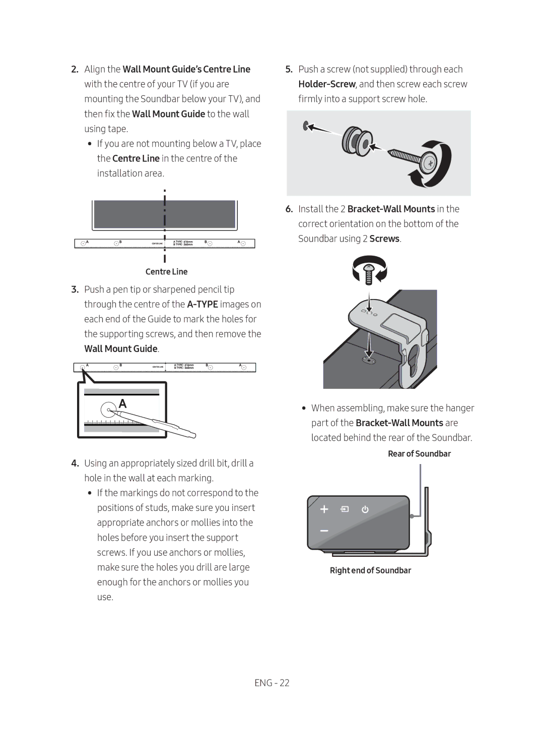 Samsung HW-N650/ZG manual Centre Line 