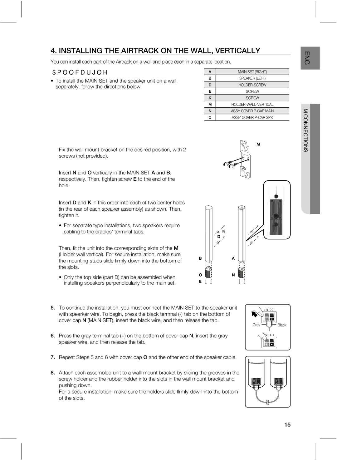 Samsung HWE550 manual  */45--*/5&*353$,0/5&8--7&35*$, TfqbsbufmzGpmmpxUifEjsfdujpotCfmpx, UjhiufoJu 