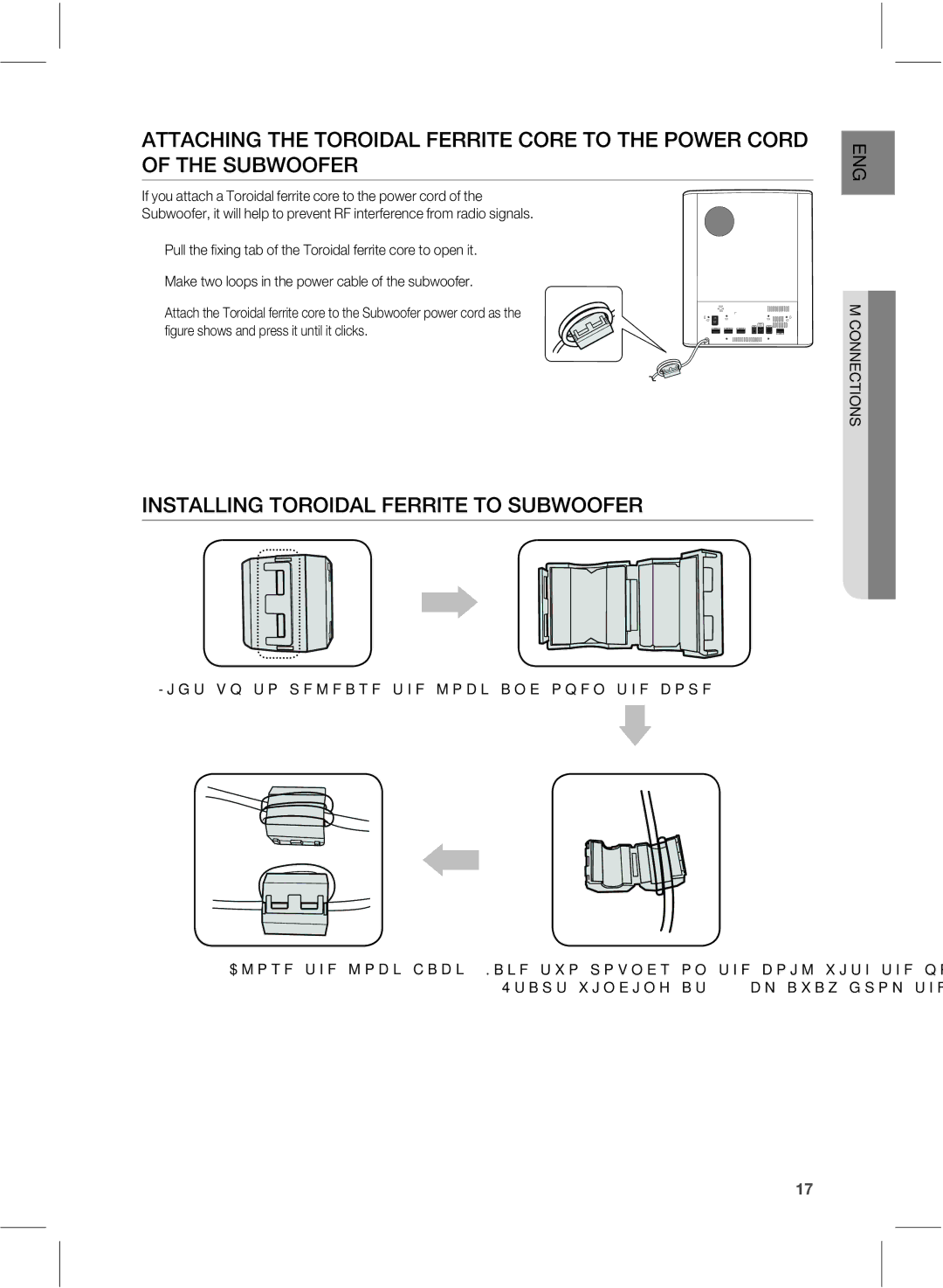 Samsung HWE550 manual 45--*/5030*%-&33*5&5046#800&3,  .BlfUxpMppqtJoUifQpxfsDbcmfPgUifTvcxppgfs 