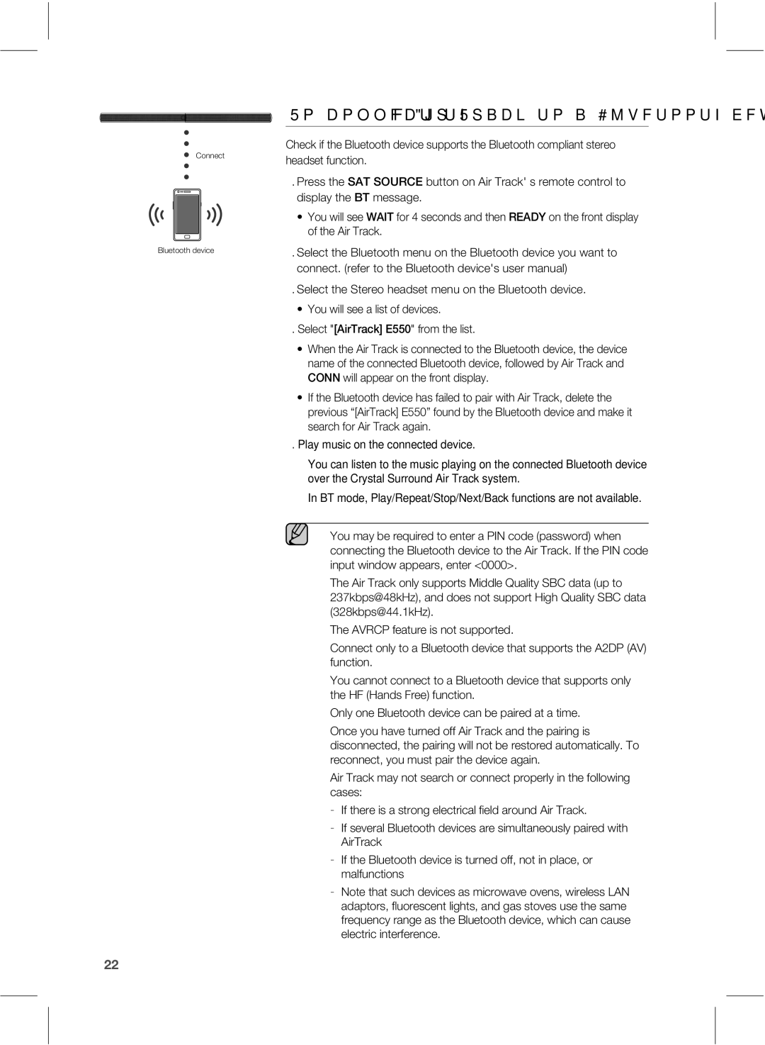 Samsung HWE550 manual 4FMFDUUIF4UFSFPIFBETFUNFOVPOUIF#MVFUPPUIEFWJDF, 4FMFDUJS5SBDL&GSPNUIFMJTU 