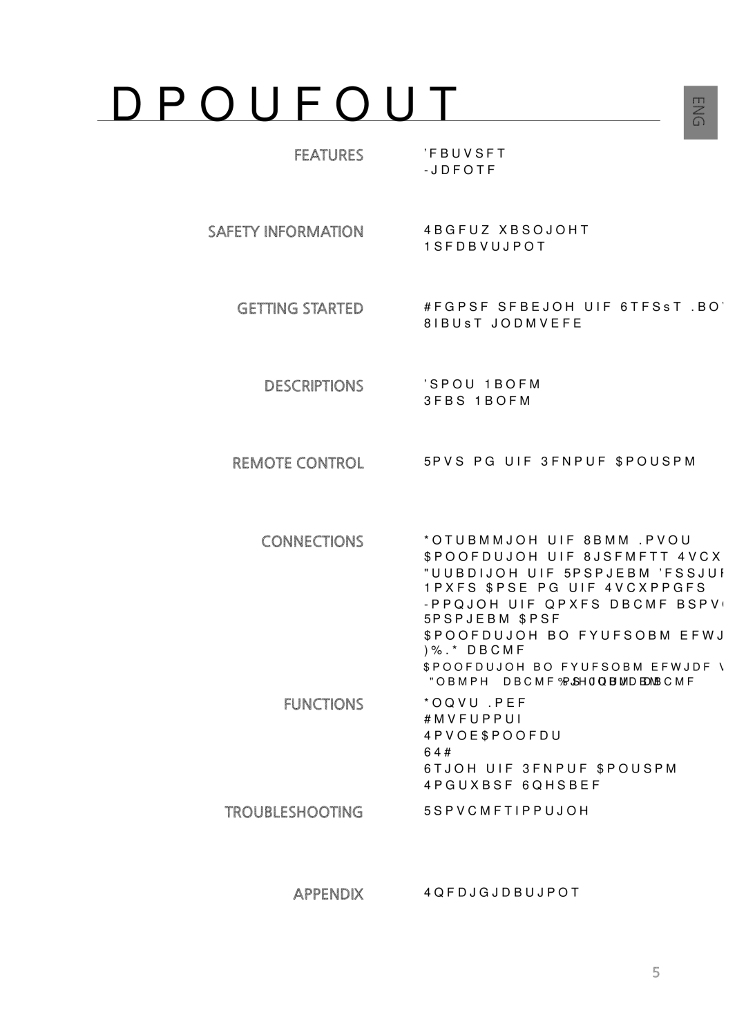 Samsung HWH551, HWH550, HW-H550/ZA, HW-H551/ZA user manual Contents 